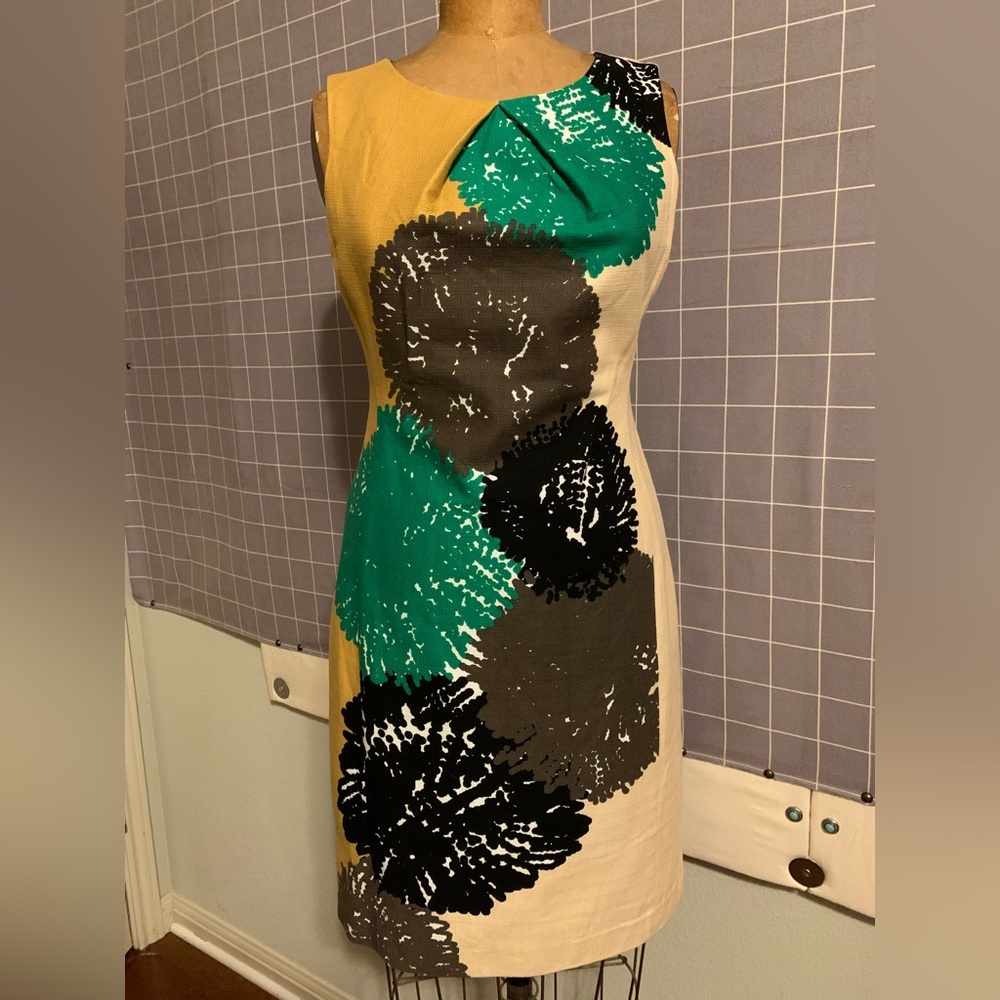 Tabitha Cotton Sheath with Fabulous Flowers